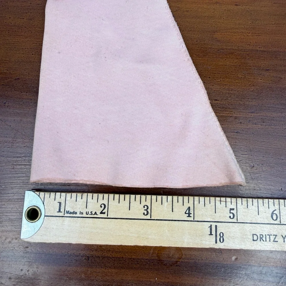 Vintage Blush Pink Gauntlet Gloves Smocked Wrist Detail Mid Century Formal